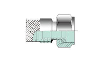 活接螺母連接、錐面密封式RLA型